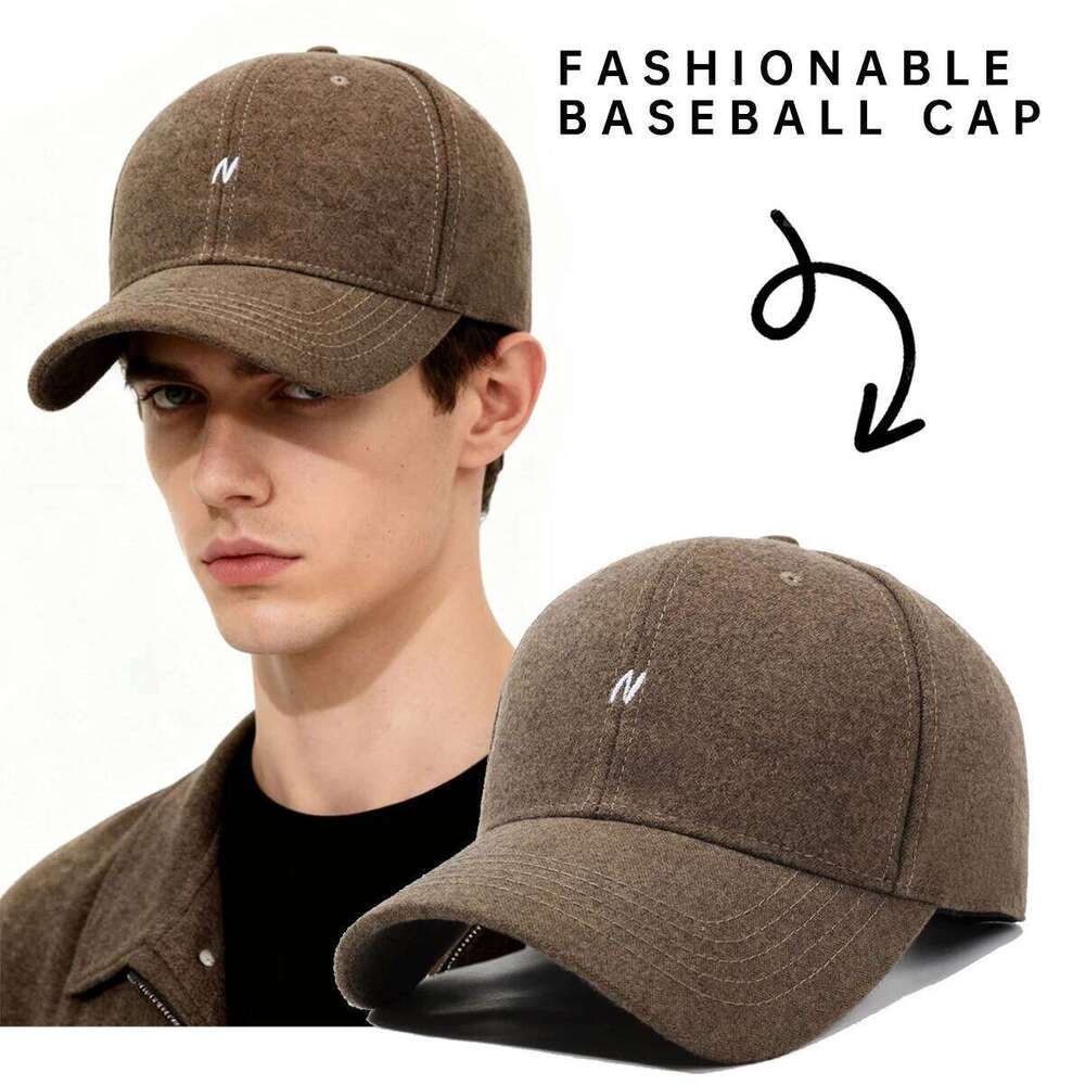 Japanese 2025 New American Baseball Women, Soft Top Letter N Peaked Cap for Men, Face-Slimming Sun Protection Hat, Autumn and Winter Style Y260304