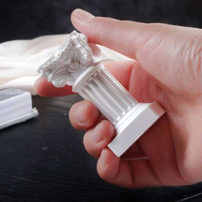 Roman Pillar Greek Column Statue Pedestal Candlestick Stand Figurine Sculpture Indoor Home Dinning Room Decor XJ260305