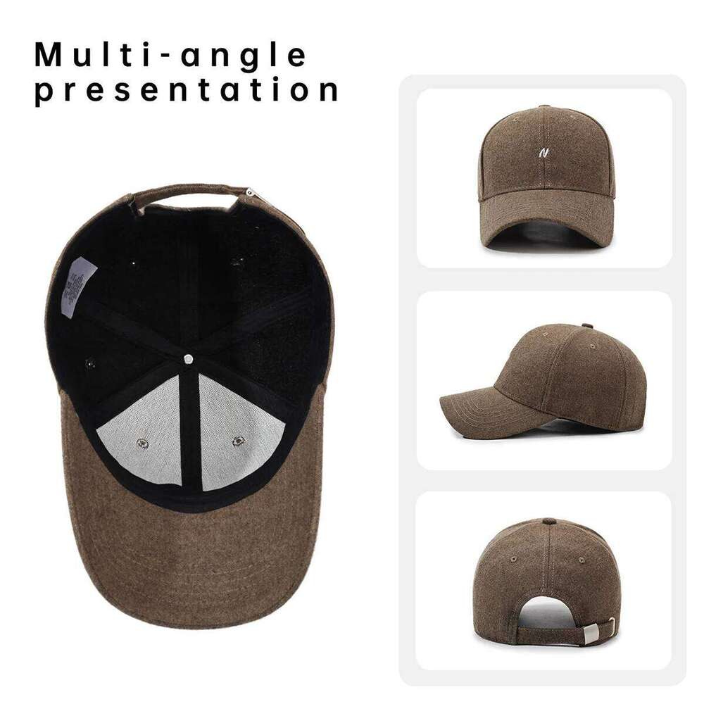 Japanese 2025 New American Baseball Women, Soft Top Letter N Peaked Cap for Men, Face-Slimming Sun Protection Hat, Autumn and Winter Style Y260304