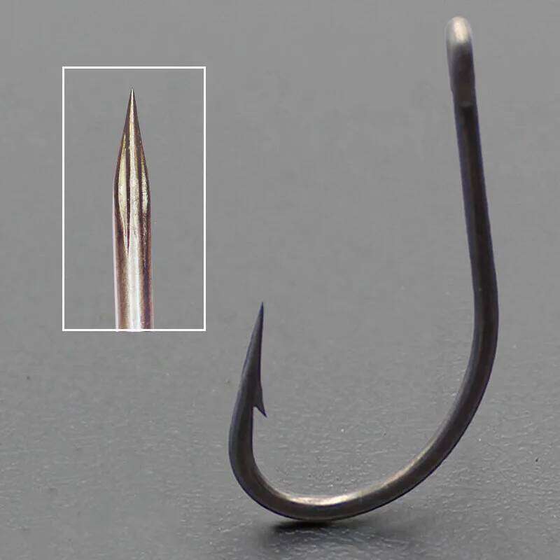 20PCS PTFE Coated Fishing High Carbon Steel Fishhooks Barbed Curve Shank Gripper Style Sharp Carp Hooks Tackle S260305