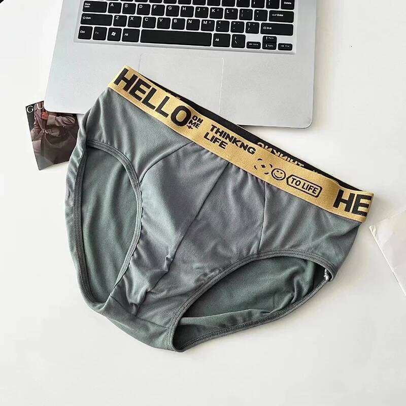 3Pcs/Lot Men's Underpants Soft Sports Personality Boxers Breathable Large Size Panties Briefs for Men Underwears