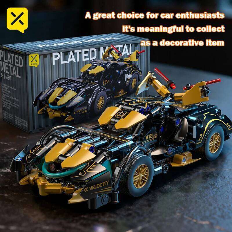 Mini Sports Race Technical Building Blocks Model Set Puzzle Racing Car 313pcs Assemble DIY Toy Bricks Display Perfect Gifts Z260305