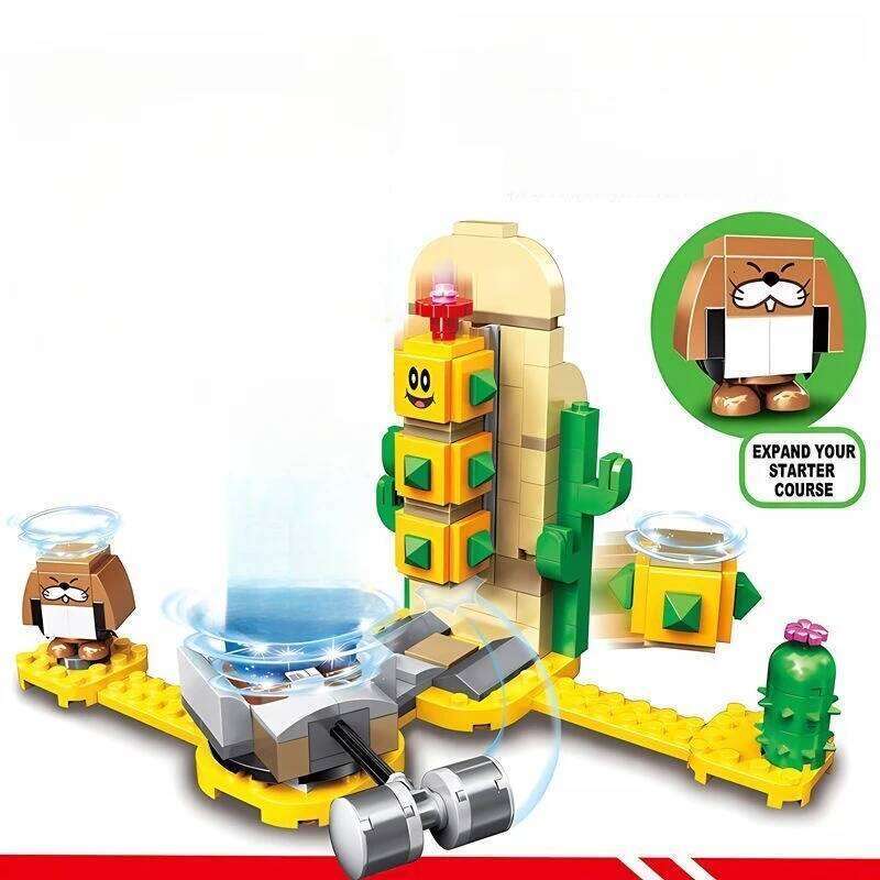 Compatible with Brothers Building Blocks Adventure Game Series Super Desert Key Thorn Ball Expansion Level 71363 Toy Z260306
