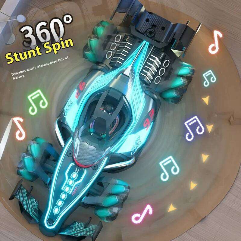 Formula 1 remote control racing spray children's super large light drift car gesture induction boy toy C260305