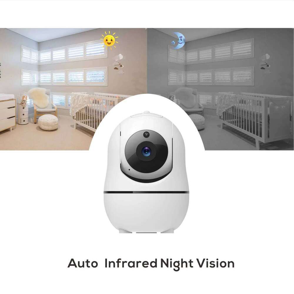 New 5 inch Video Baby Monitor with Camera and Audio, 4X Zoom, 22Hrs Battery, 1000ft Range 2-Way Audio Temperature Sensor Lullaby 26W0306