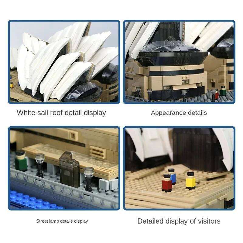 Sydney Opera House World Building Blocks Large and Difficult Boy Assembling Toys Female Children's Birthday Gifts Z260306