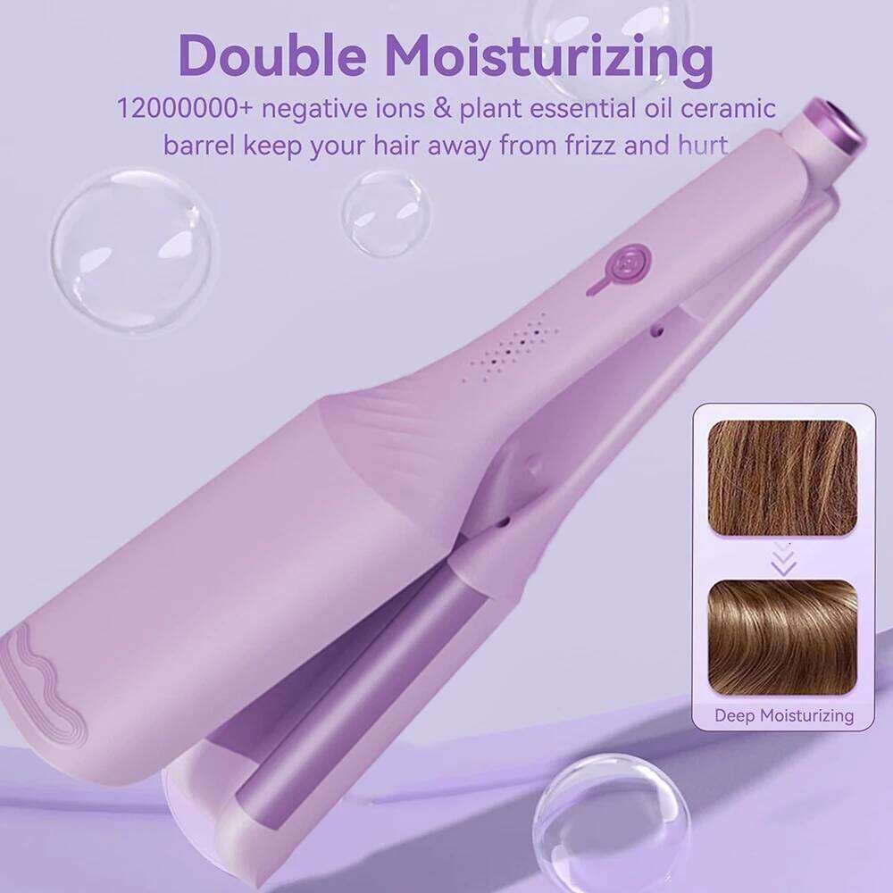 1.25 Inch Deep V-shaped Curling Iron Ghost Waves Wave Perm Tourmaline Hair Curler With Multiple Temperature Her's Gifts 26Y0306