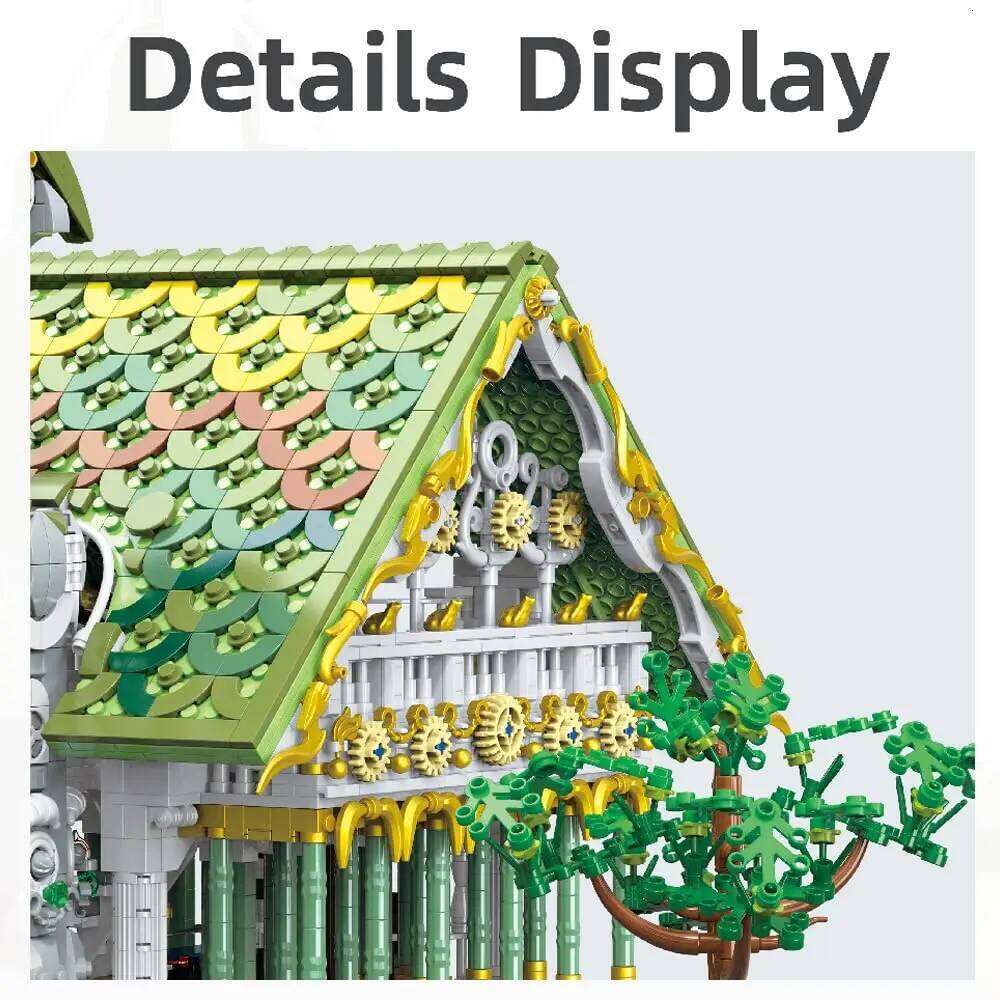 4155Pcs The Hall of Waterfront Blocks Toys Medieval Architecture Model Building Sets Collectible Ideas Gifts for Adults Z260306