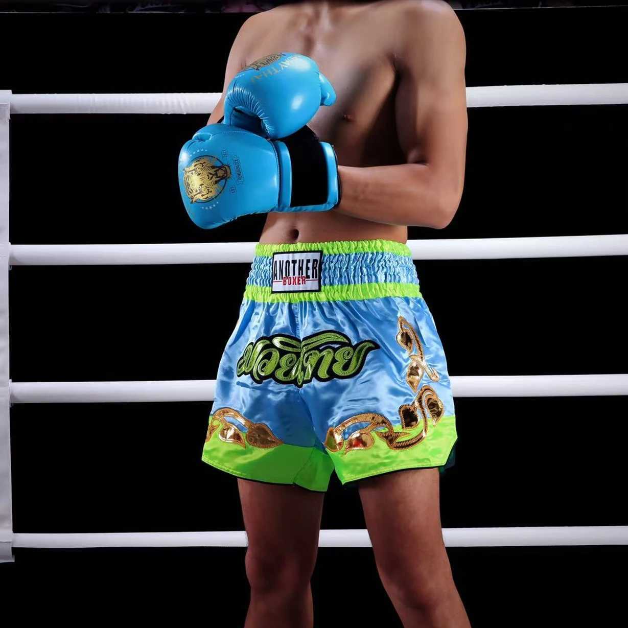Men Boxing Shorts for Boxing Training Fitness Cosplay Gym Cage Fight MMA Mauy Thai Kickboxing Trunks Clothing X260306