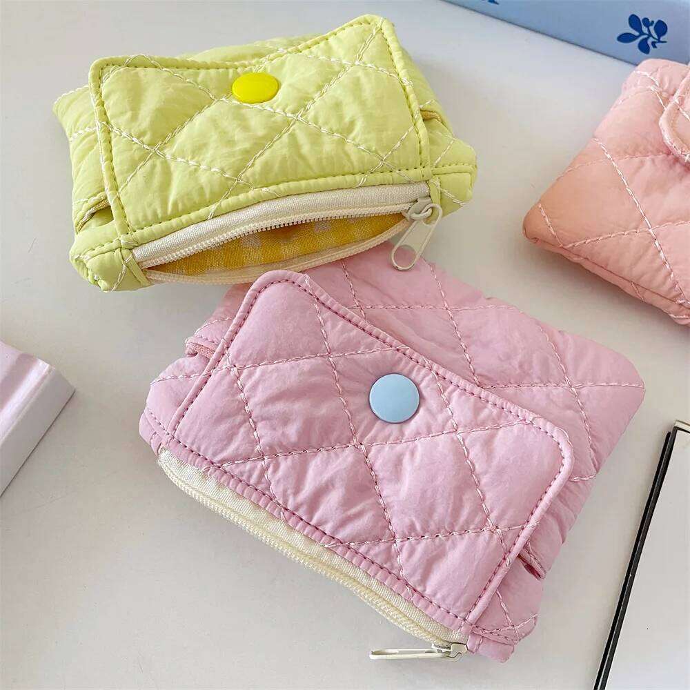 Simple Zipper Kid Storage Pouch Money Pocket Solid Color Coin Key Bag Women Men Cute Wallet Mini Purse C260304