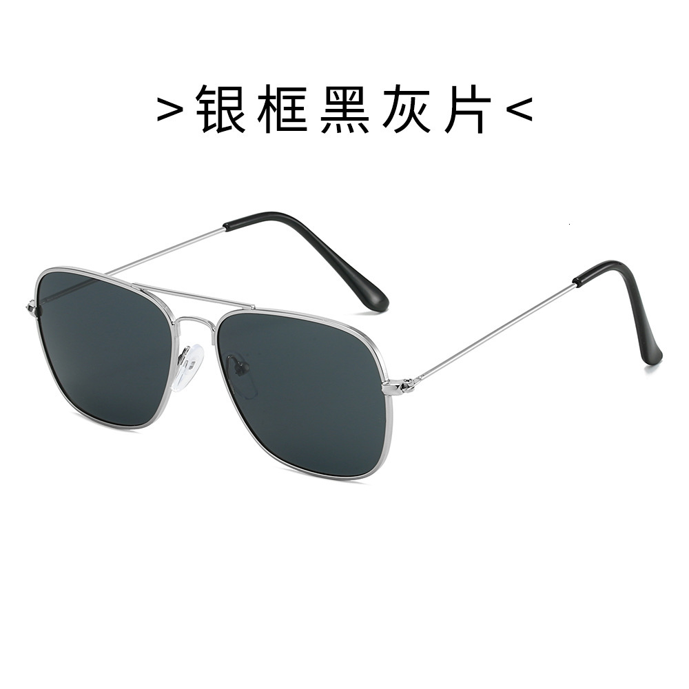 New high-end sunglasses, popular on foreign trade platforms, personalized metal double-bridge for driving, fishing, and cycling, versatile sunglasses