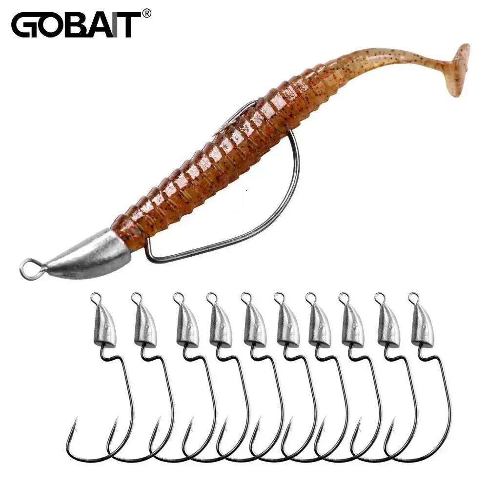 10PCS Metal Jig Head Worm Hook 3.5g 7g 10g 20g Weight Crank Fishhooks Gear Sinker Pesca for Lure Texas Rig Fishing Tackle Kit S260305
