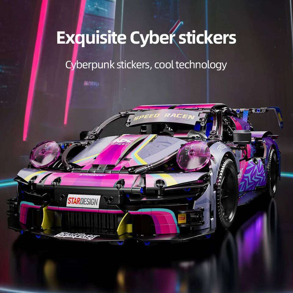 High-Tech Building Blocks Large-Scale Sports Model Desktop Decoration ABS Racing Car DIY Stress-Relief Toys Z260306