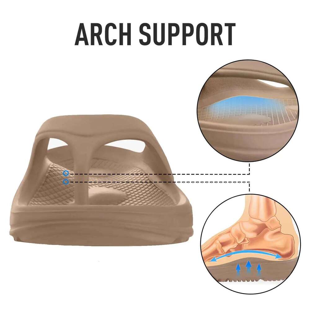 Litfun Anti-slip Men's Flip Flops With Arch Support Orthopedic Unisex Sandals Comfort Bathroom Slippers For Plantar Fasciities