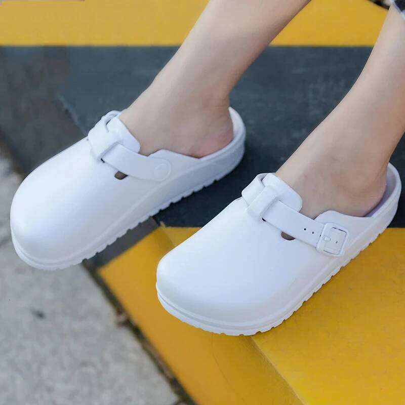 Litfun Fashion Clogs Anti-Slip Lab Waterproof Medical Women Men Working Slippers Shoes Nurses Soft Eva Slides