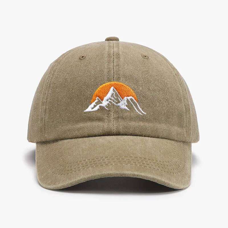 1pc Unisex Embroidered Sunset Baseball Hat,Solid Color Adjustable Outdoor Casual Sport Soft Trucker Hat,Suitable for Daily Wear Y260304