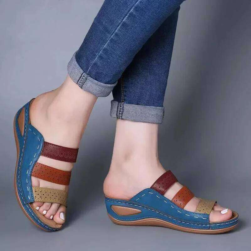 Wedges for Women Summer with Heels Sandals Flip Flops Beach Casual Shoes Slippers Sneakers