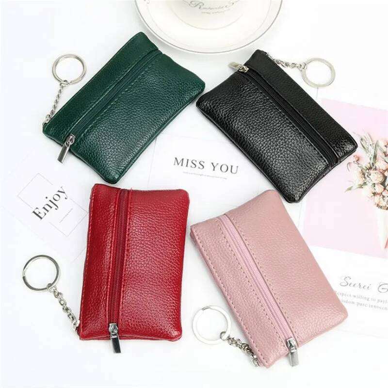 Fashion Women Men Kids Mini Ladies Zipper Purse Multifunctional Small Coin Credit Card Case Key Ring Holder Wallet C260304