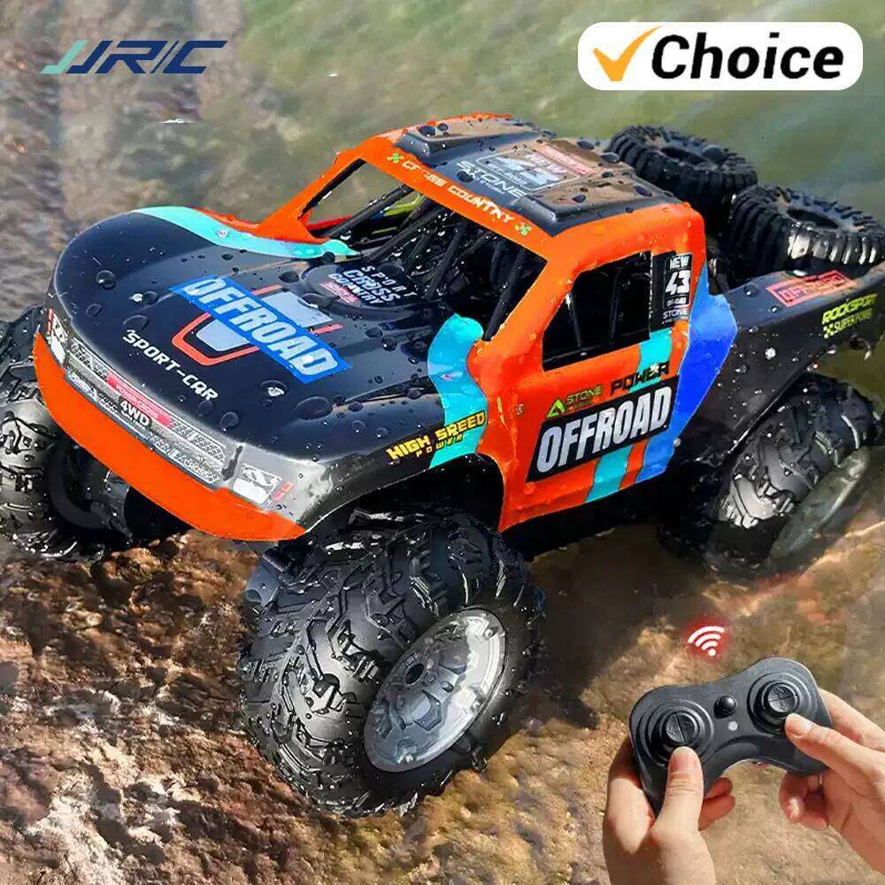 RC Car JJRC Q205 4WD High-Speed Truck 360 Rotation Amphibious Off-Road Vehicle 2.4g Remote Controller Toys for Boys Kids Gifts C260305