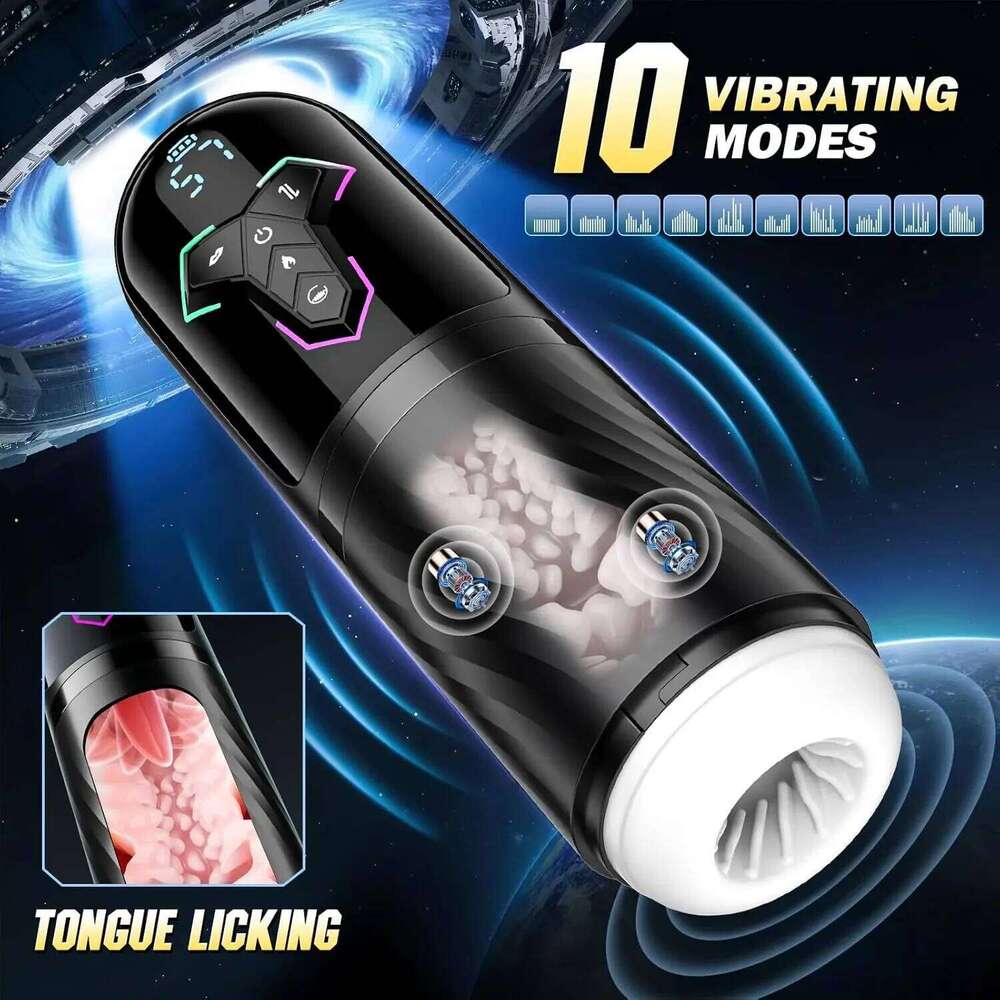 Automatic Male Masturbator Thrusting Sucking Vibrators Heating Toys for Men Piston Masturbation Pocket Pussy Adults Sex Toy W260305