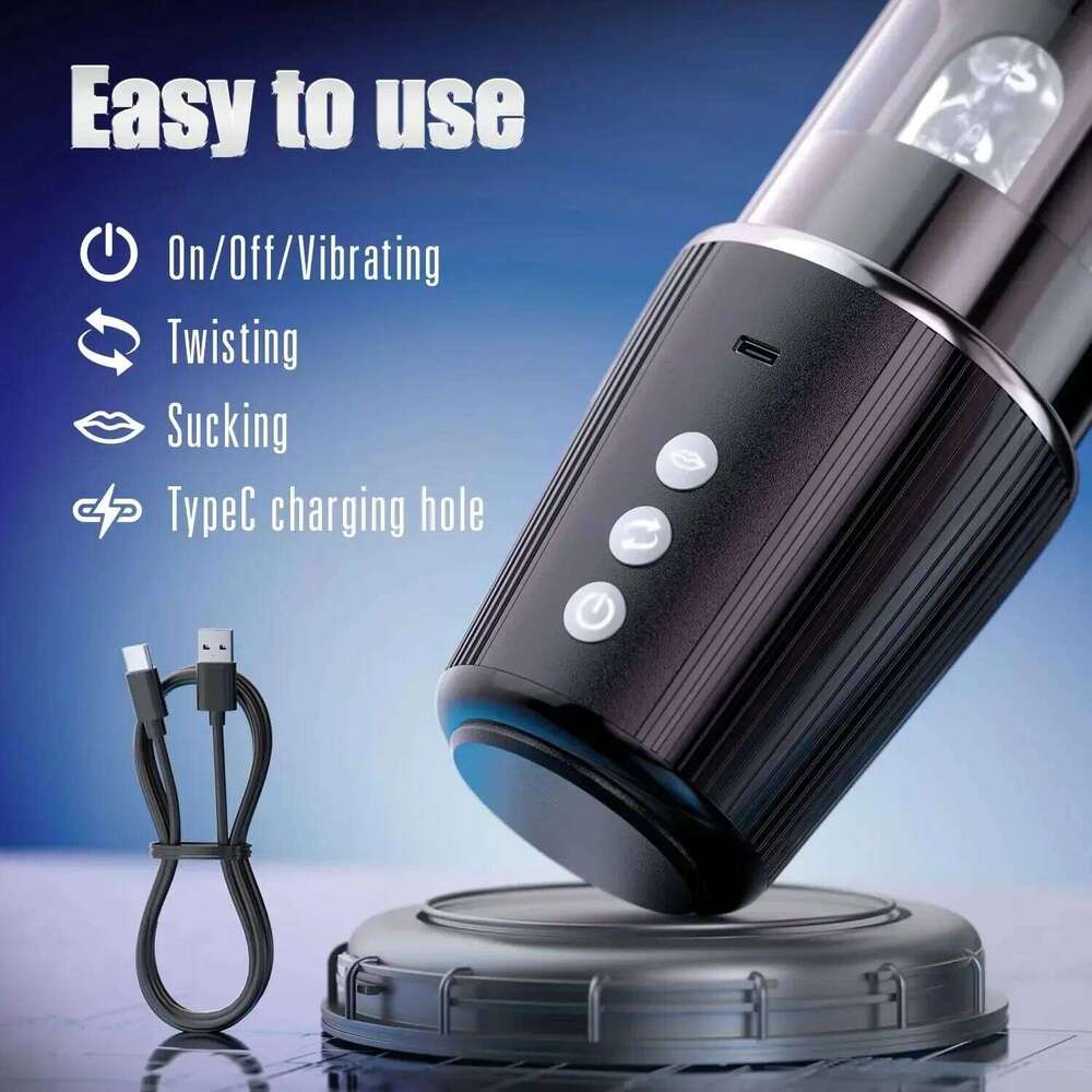Automatic Masturbator Vibrator Adult Sex Toy Delayed Ejaculation Male Sexual Massager Blow Job Simulation Device for Men W260305