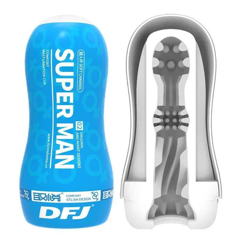 Male Masturbator Sucking Multiple Channel Stimulation Vagina Endurance Exercise Adult Supplies Vacuum Pocket Cup for Men W260305