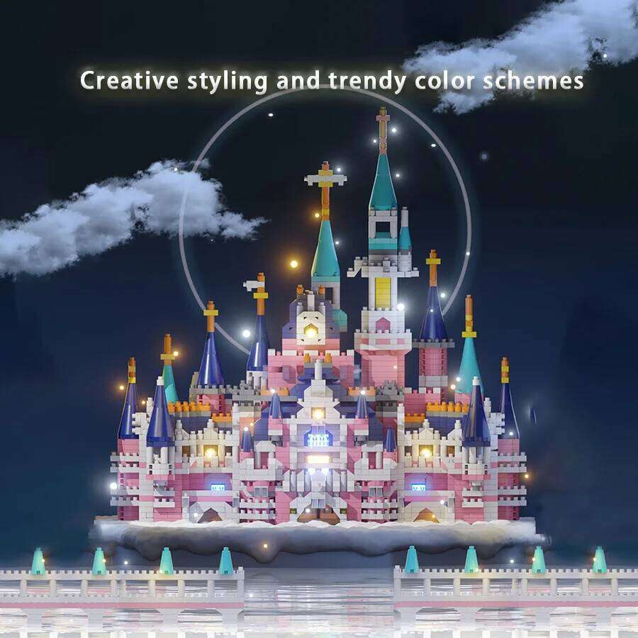 Princess Castle Micro Particle Block Assembly Children's Puzzle Toys Girl's Birthday Gift Z260305