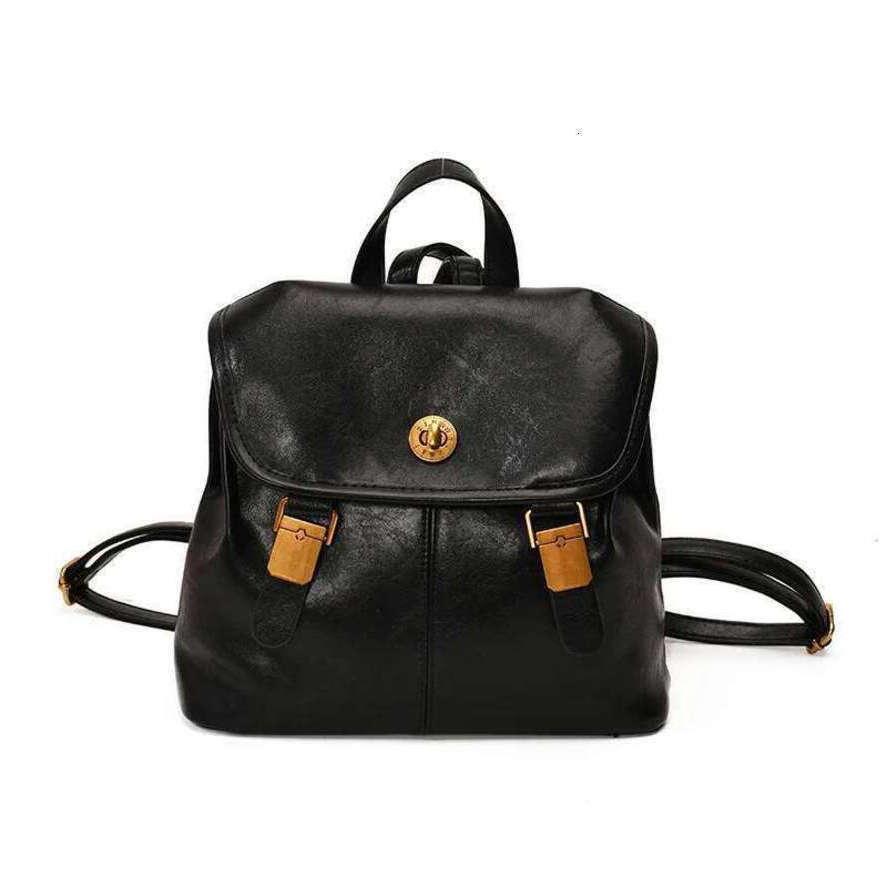 OLOEY Women Small Pu Leather Backpacks 2025 New Korean Fashion Vintage Luxury Backpack Student School Bag Back Packs Practical Bag