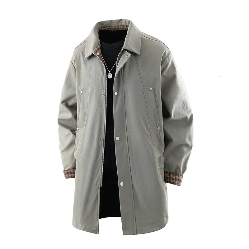 2026 Trench Coat Mens Autumn German Medium Long 260302