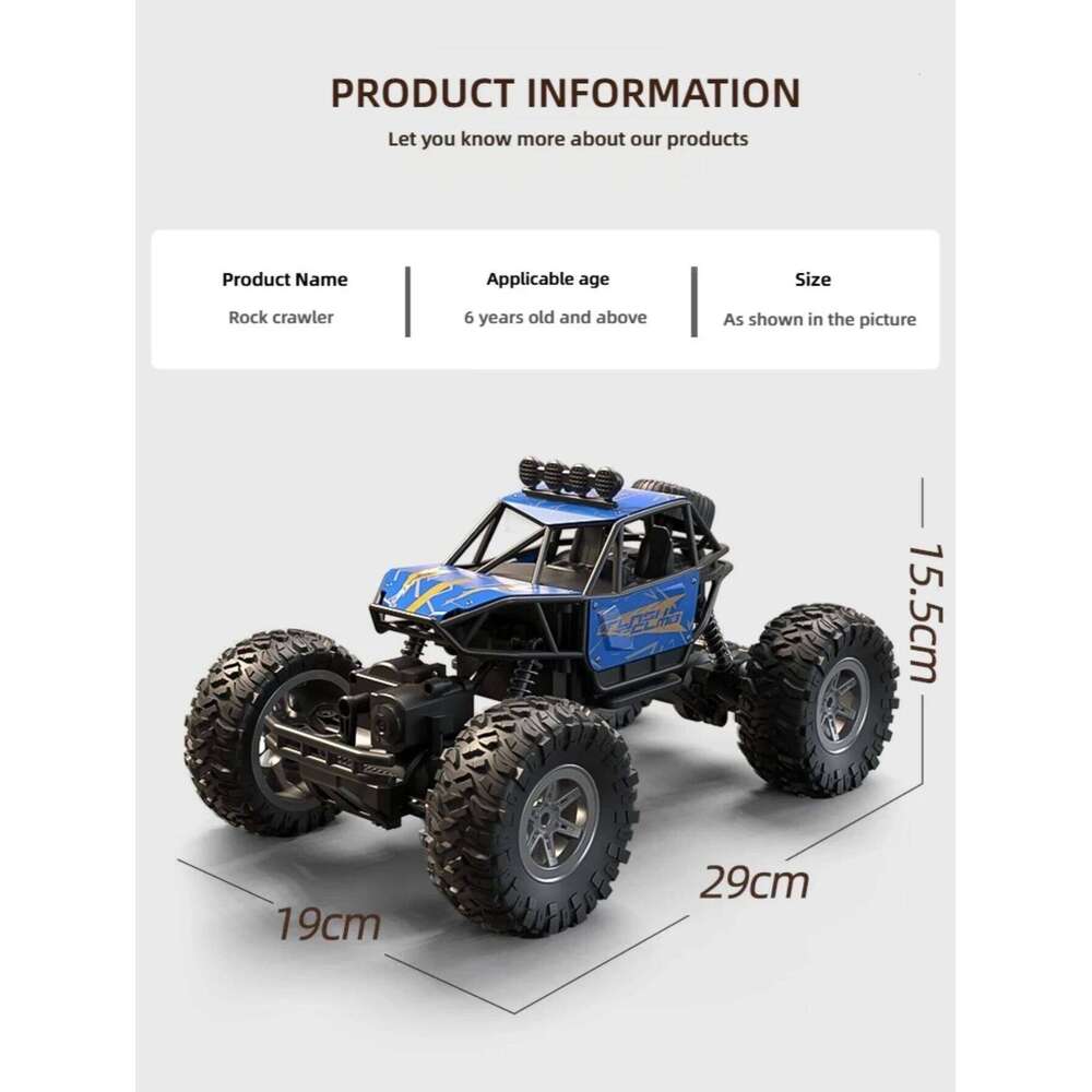 1:20 Scale Monster 4WD Remote Control Car with 2.4G Remote, Designed for Off - Road Adventures, Ideal Truck C260305