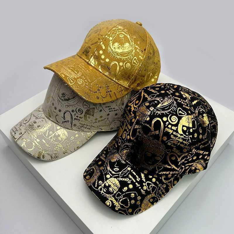 New Trend Reflective Korean Fashion Men Women Baseball Hats VELOUR LEATHER Comfortable Versatile Unisex Printing Outdoor Outings S260306