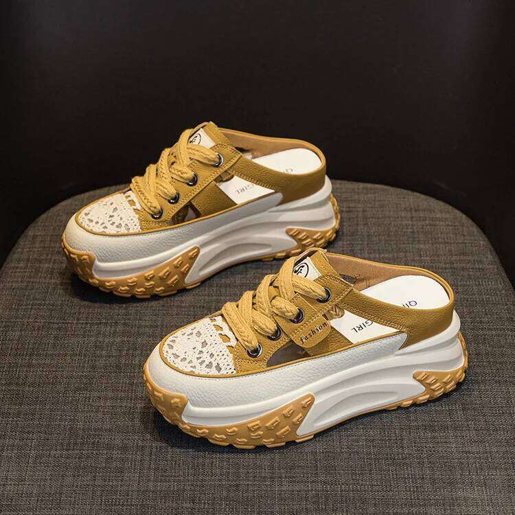 5cm Inner Heightening Canvas Thick Women Cake Bottom Half Cloth Shoe Rubber Shoes Student