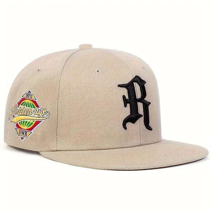 Casual hip-hop punk letter embroidered flat-brimmed baseball cap, sun protection and breathable, ideal for gift-giving Y260304