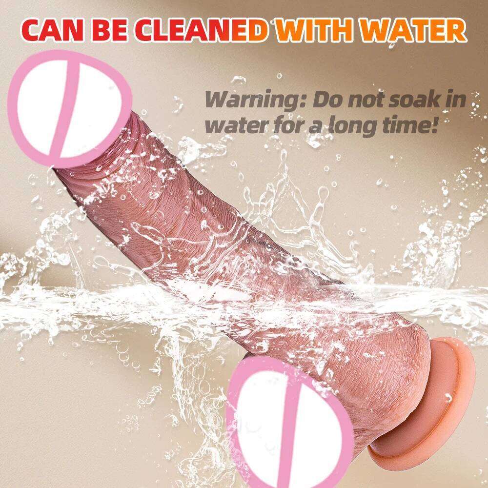 Vibrator dildo xxl realistic big cock telescopic heated spinning penis expansion vibratory massager female couple sex toys 18 W260305