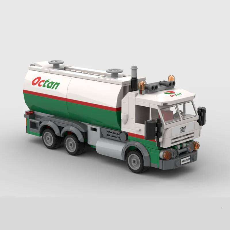 MOC city Engineering series Modular Octan Gas Cylinder Delivery Truck model creative ideas Toy Gift technology Blocks Z260305