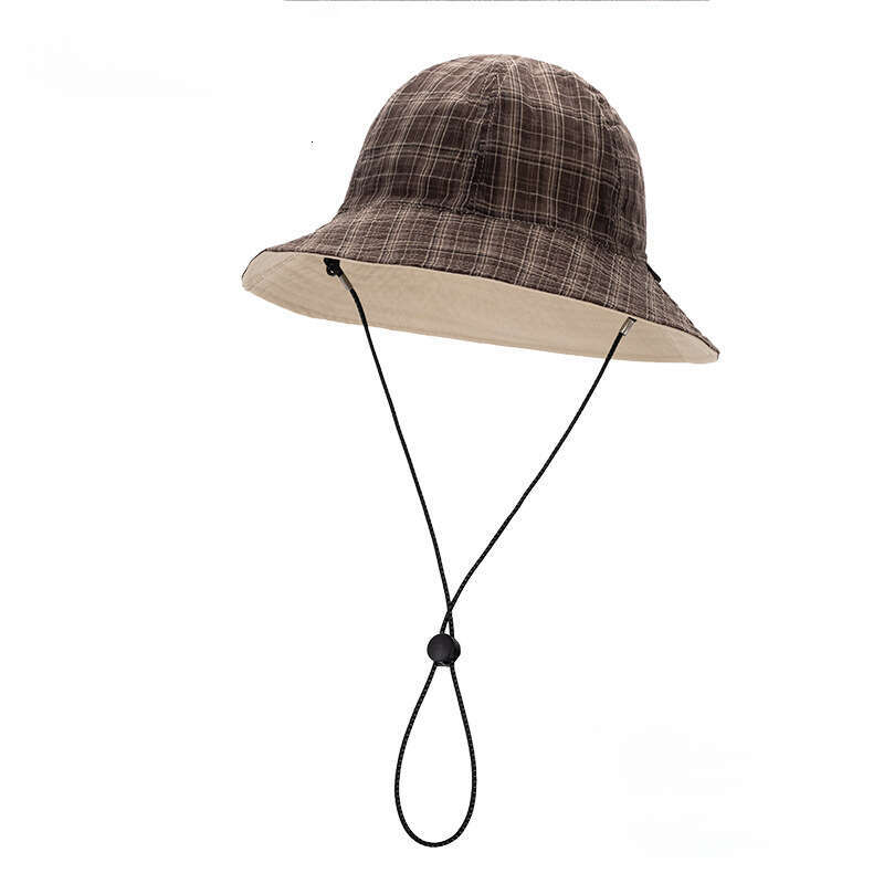 Checkered hat Versatile hats for women Soft top Lightweight Breathable Suitable Summer Japanese style baseball hiking camping outdoor activities