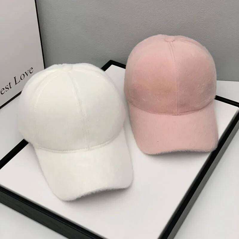 Autumn Winter Hats For Men Baseball Caps Women Velvet Solid Color Snapback Unisex Fashion Accessories Sport Casual Y260304