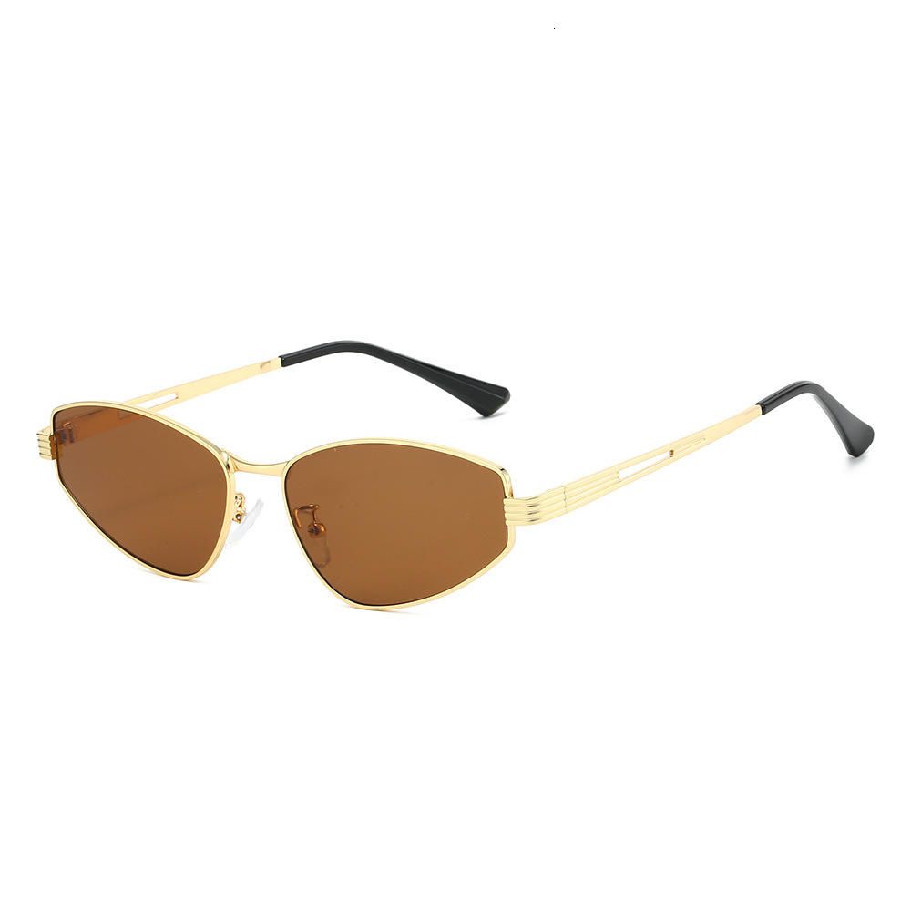 25 new models of irregular metal small-frame sunglasses, trendy high-end, UV protection, retro European and American style