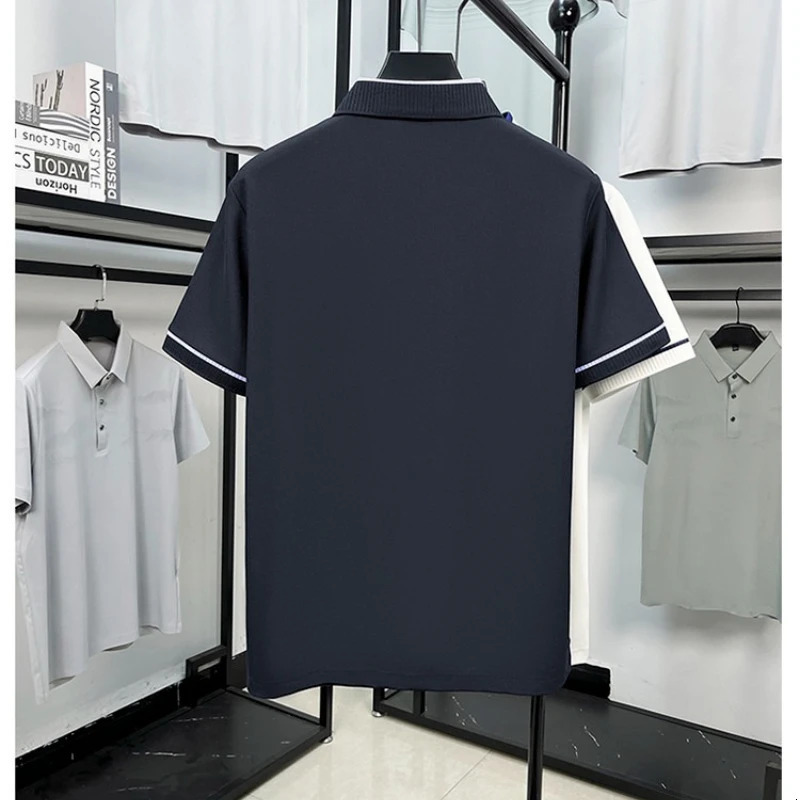Mens Classic Polo Shirt 2026 Summer Collection Soft Cotton Blend Fabric Lightweight Comfortable Business Casual Wear 260304