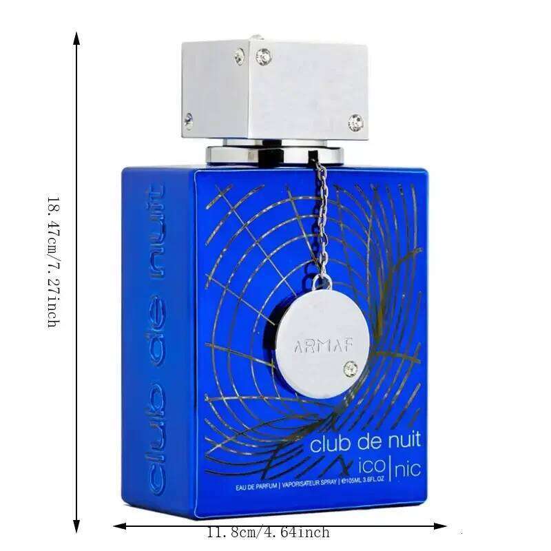 Armaf Club De Nuit ICO/NIC Sillage Unisex Eau de Parfum Spray - Captivating Floral Woody Musk Fragrance with Bergamot 26H0306