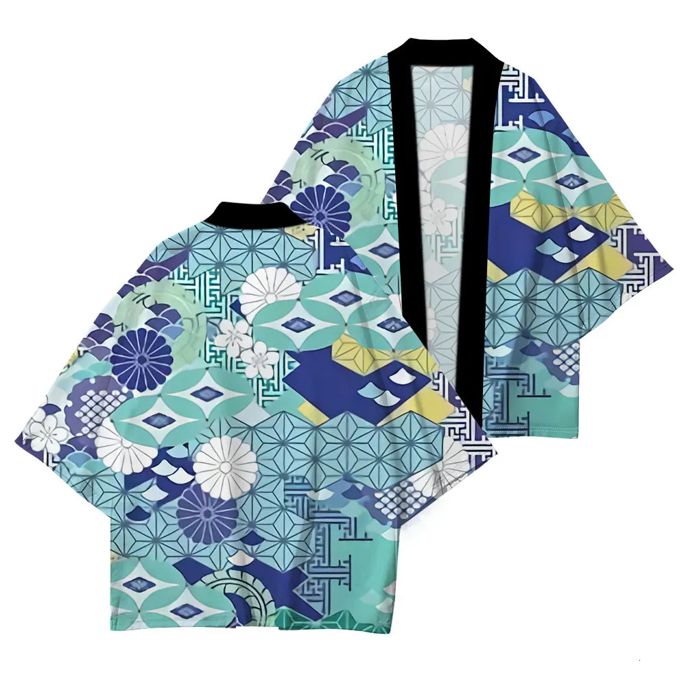 Japanese Traditional Dress Kimono Cherry Blossom Print Casual Comfort High Quality Half Sleeve Summer Fashion 260228
