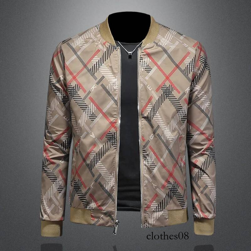 Double-Sided Wear Baseball Collar Jaet Men's Casual Top 2025 Autumn Faion Slim Fit Youthful Embroidery Outerwear