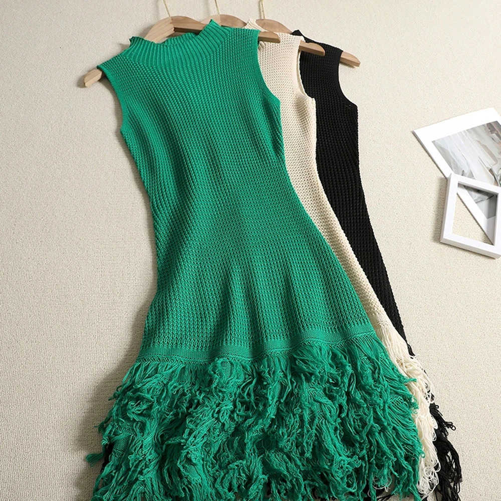 YuooMuoo Chic Fashion Sexy Package Hips Mini Tassel Dress Women Bodycon Party Dress Vacation Style Lady Beach Vestidos 260306