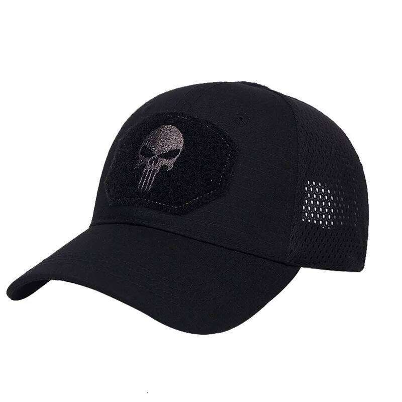 Spring And Summer New Military Fan Outdoor Baseball Net Hat Special Forces Tactical Camouflage Skull Shade Cap Y260304