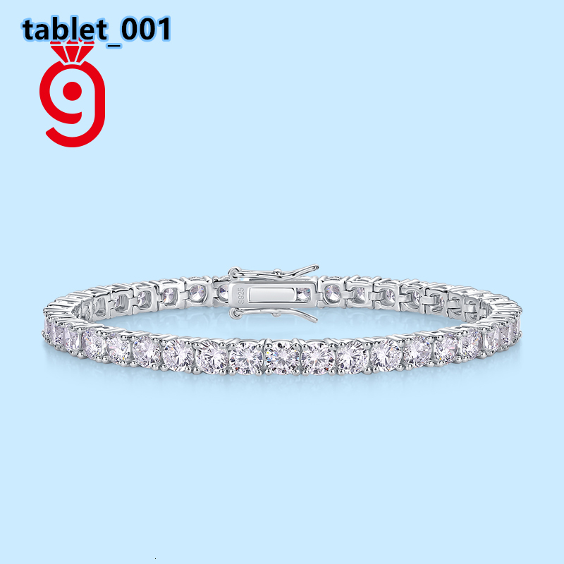 Hot Selling 925 Silver with Vvs Moissanite Exquisitely Cut Women Tennis Bracelet for Parties and Weddings Tennis Bracelet
