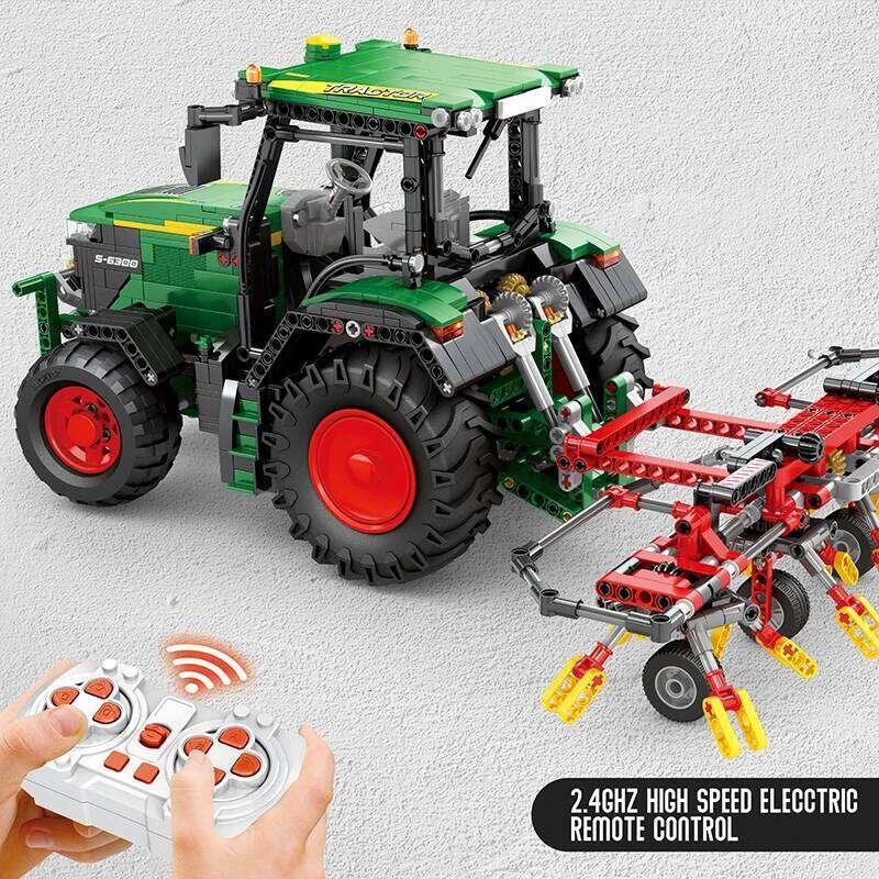 1828PCS Agricultural Tractor Building Blocks Rc APP Remote Control Engineering Car Model Bricks DIY Toys Gifts For Boys Kids Z260306