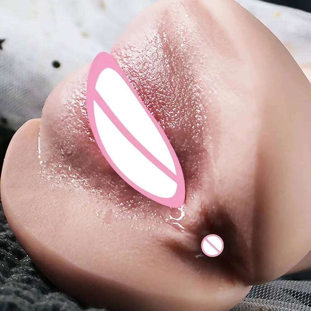 4D Realistic Silicone TPE Artificial Vagina, Pocket Cat, Real Butter, Male Oral Sex Toy, Adult Masturbation Aircraft Cup W260305
