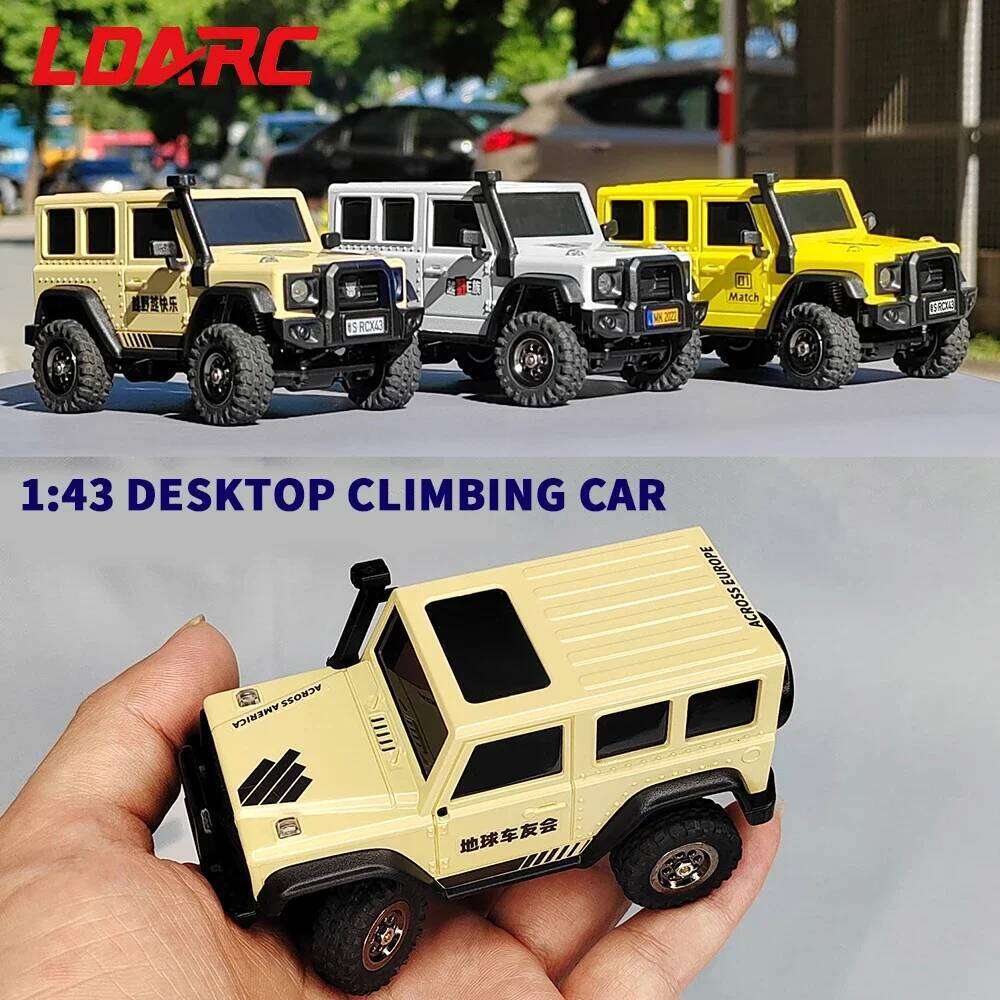 LDARC X43 Crawler car 1:43 RC Simulation Full Time RTR 4WD Remote Control Mini Climbing vehicle Adult Children's Toys C260305