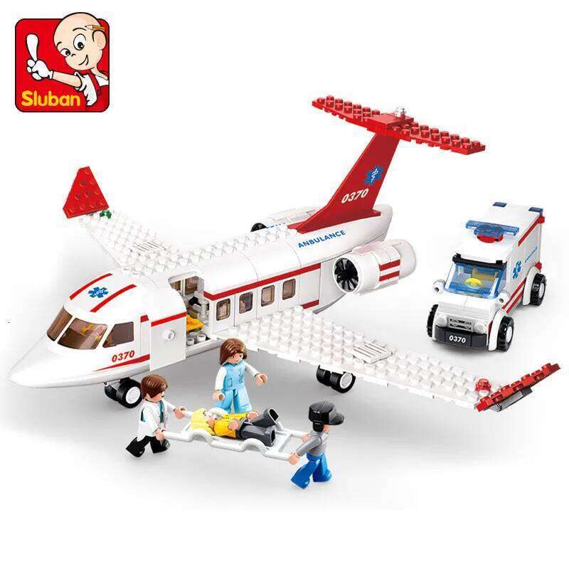 New Civil Aviation Airport Airplane Airbus Model Building Blocks Bricks Friends Sets Construction Educational Toys For Children Z260305
