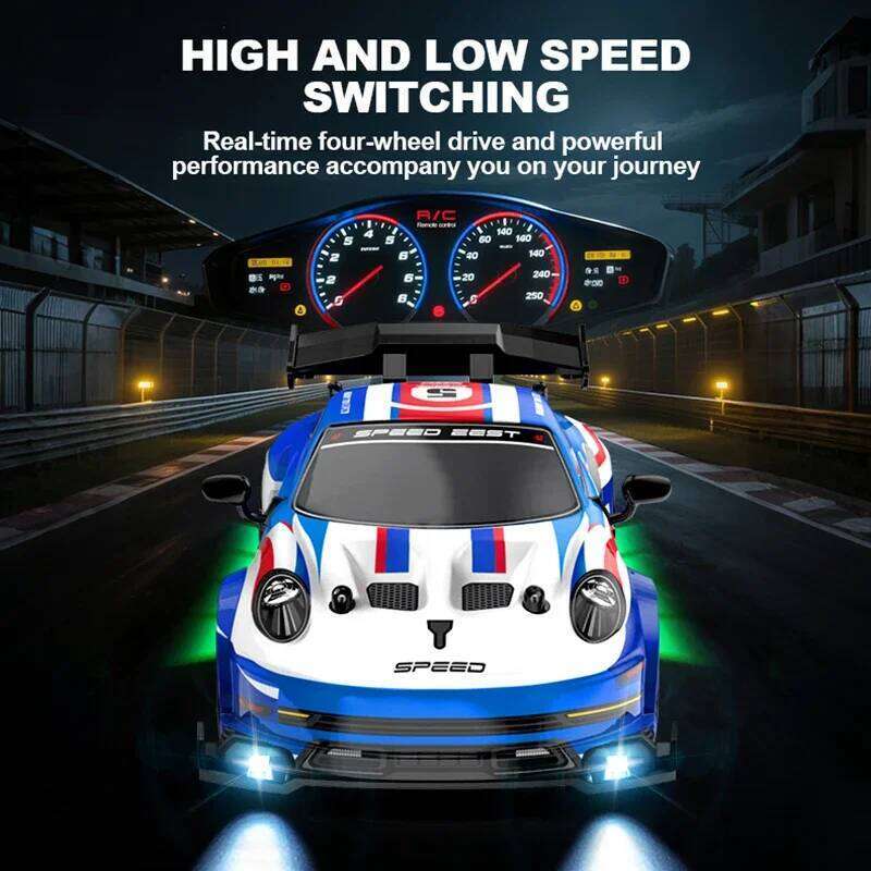 1/24 RC Cars 2.4G 4WD Remote Control Racing Children Toys Car Replaceable tires High Speed Drift Race Vehicle Supercar C260305